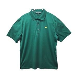 Masters Collection Golf Polo Shirt Green Size L 100% Pima Cotton Short Sleeve